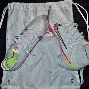 Nike Zoom Merc Superfly 9 Elite FG Marcus Rashford White & Pink Soccer Cleats